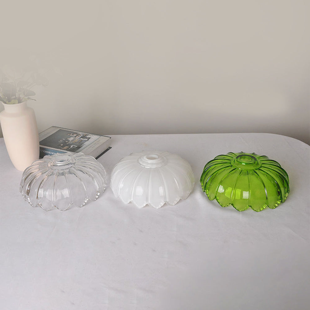 Glas-Pendelleuchte mit dekorativem Blumenmuster | stilvolle Hängelampe für Esszimmer, Wohnzimmer oder Schlafzimmer.